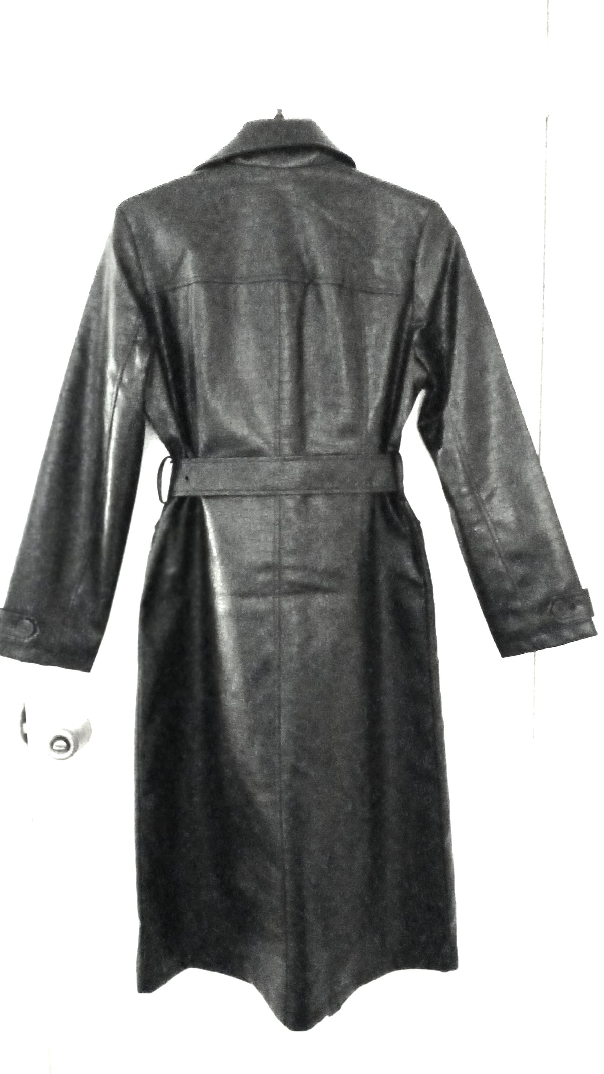 Jason Wu Faux-Leather Black Trench Coat