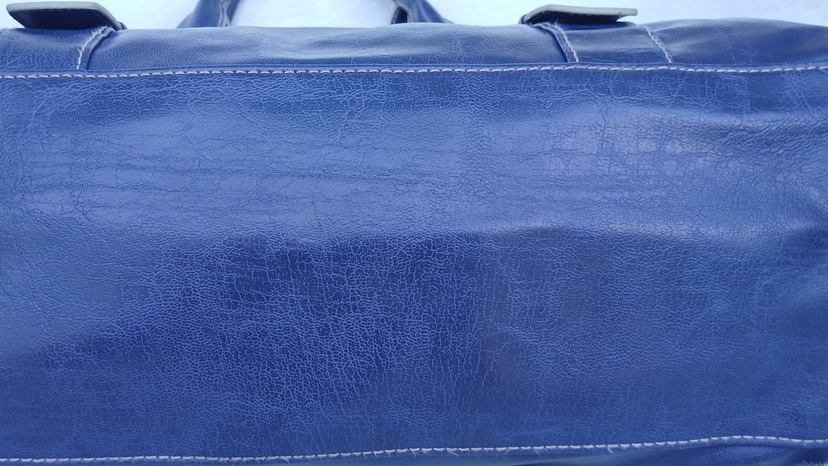 Kenneth Cole Genuine Leather Navy Blue Bag